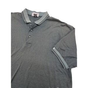 Vintage 90s Snake Eyes Apparel USA Polo Shirt Green Eye Logo Men's XL